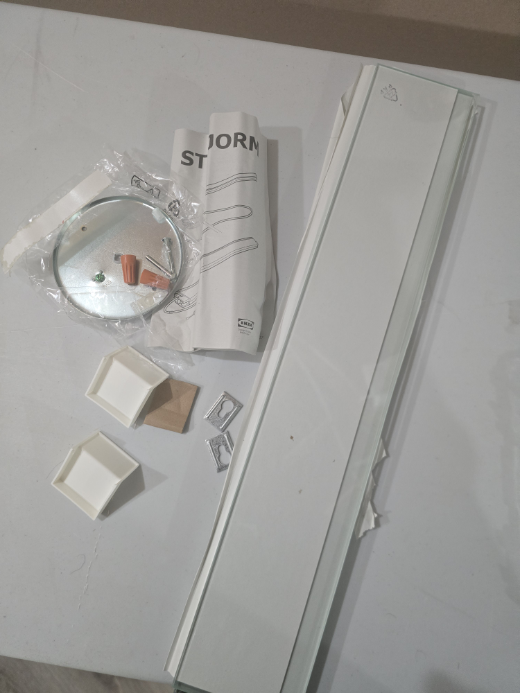 IKEA STORJORM Mirror Cabinet w/2 Doors & Light, White - photo 5