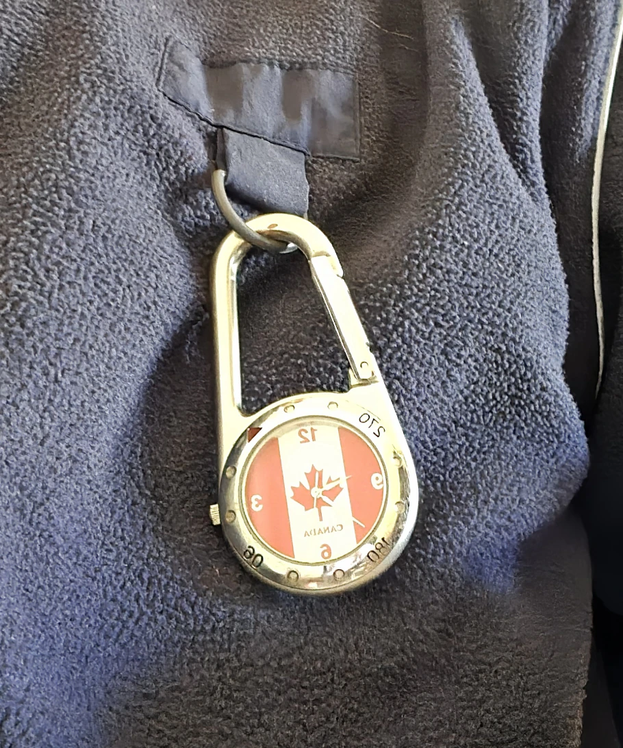 Watch- Canada Flag Carabiner Clip.