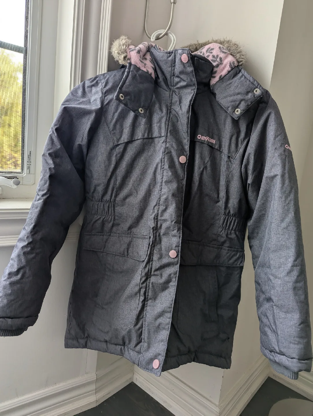 OshKosh B'gosh Size 12 Girls Grey Winter Jacket image indicator(2)