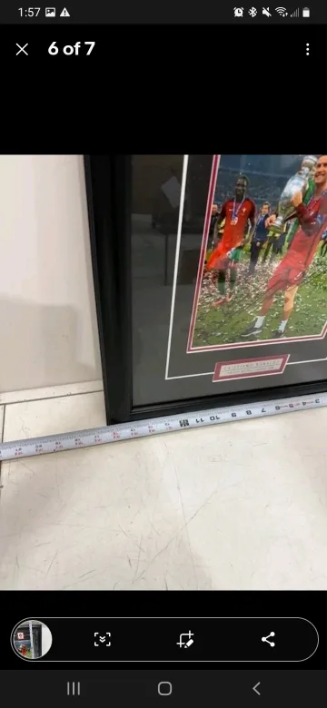 Cristiano Ronaldo Signed Framed Photograph Beckett Auth image indicator(6)