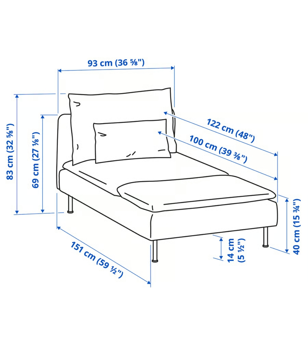 Soderhamn Chaise Couch - photo 4