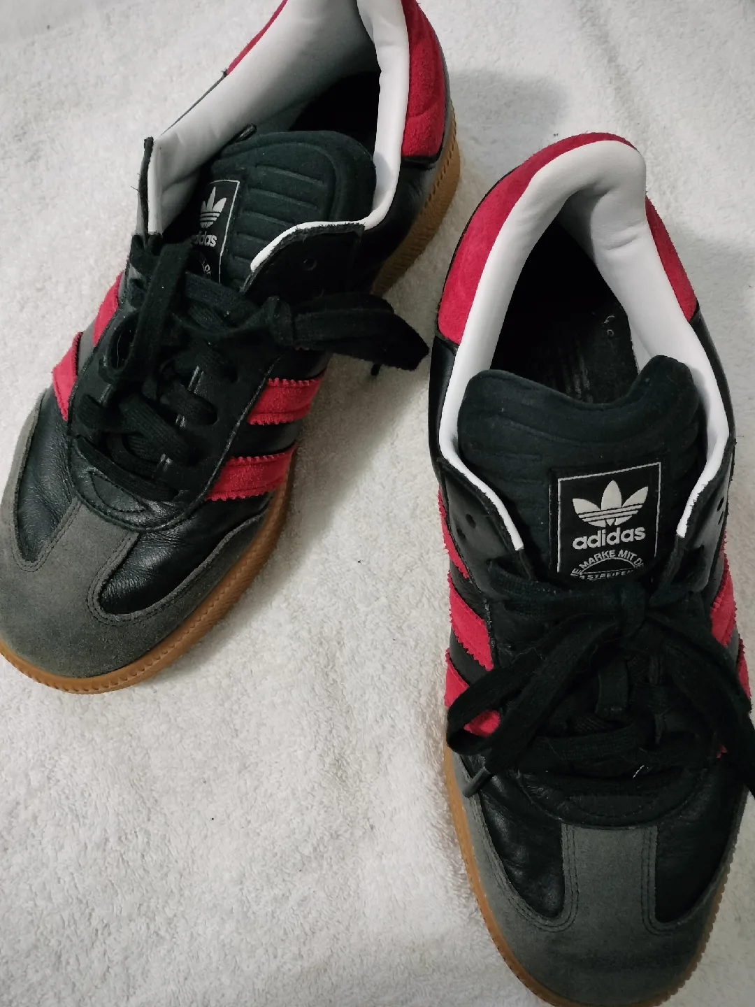 Adidas Samba Shoes - Black/Red