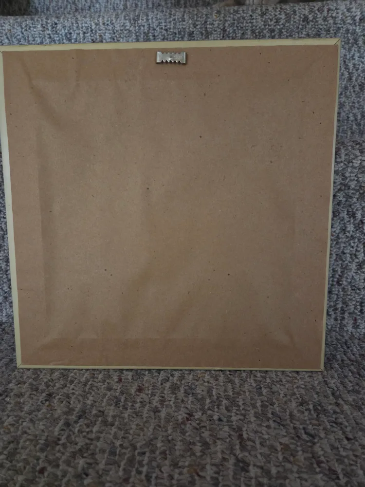 Lovers saying goodbye train station- Vintage print format image indicator(2)