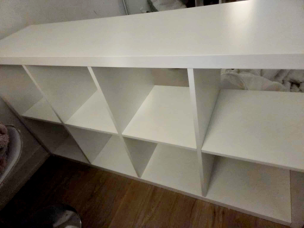 ikea kallax, White Shelf Unit.