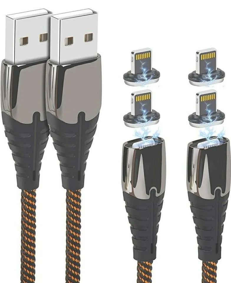 Magnetic iPhone Charging Cable 2Pack 6ft Charger Cord thumbnail