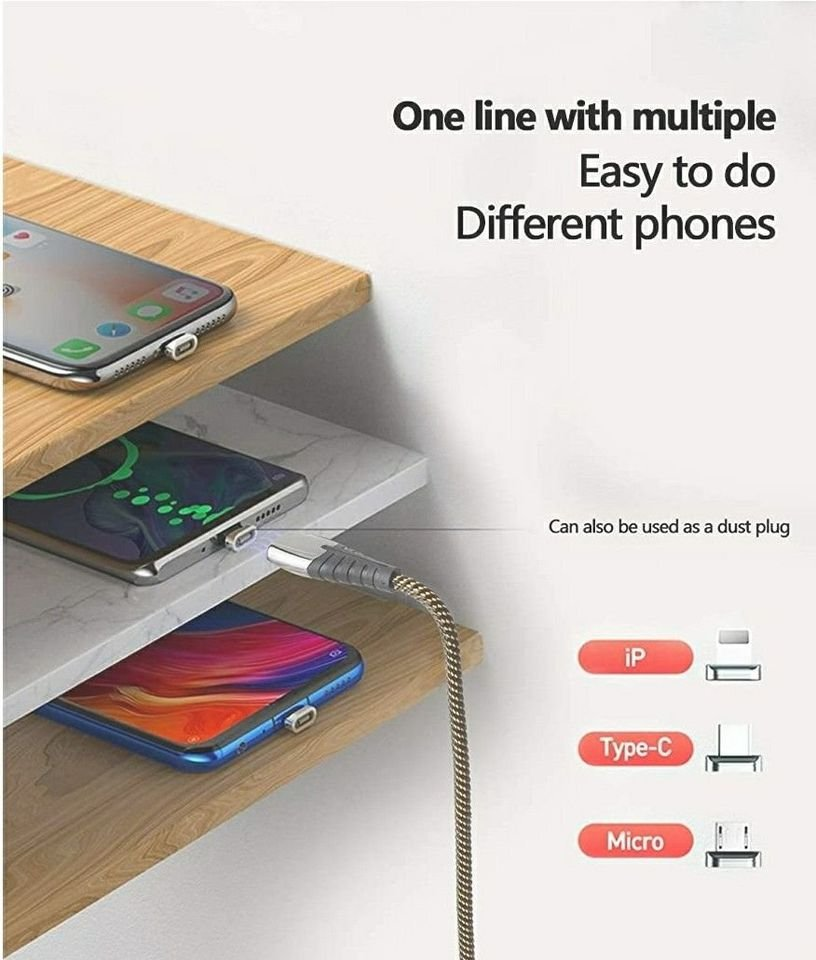 Magnetic iPhone Charging Cable 2Pack 6ft Charger Cord - photo 4