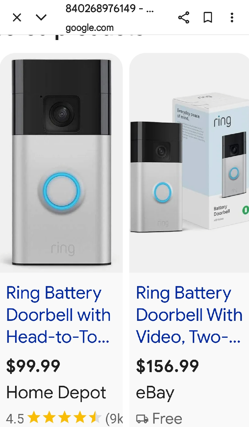 Ring Battery Doorbell with Head-to-Toe Video - photo 4