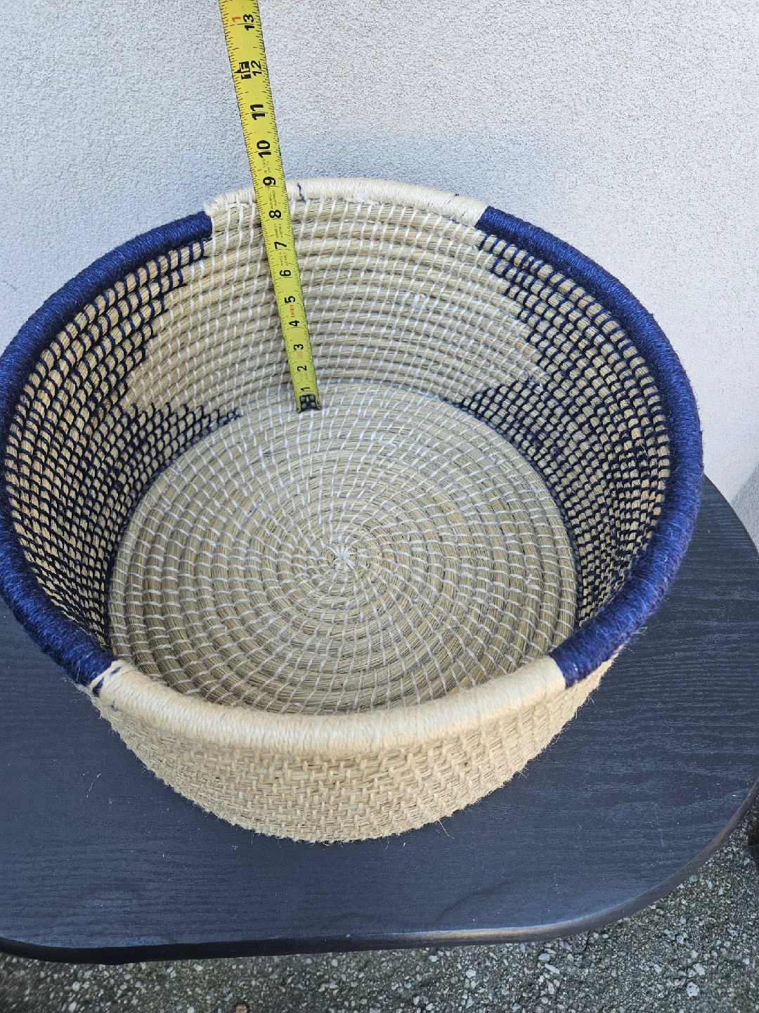 Handwoven Basket - Blue & Natural image indicator(3)