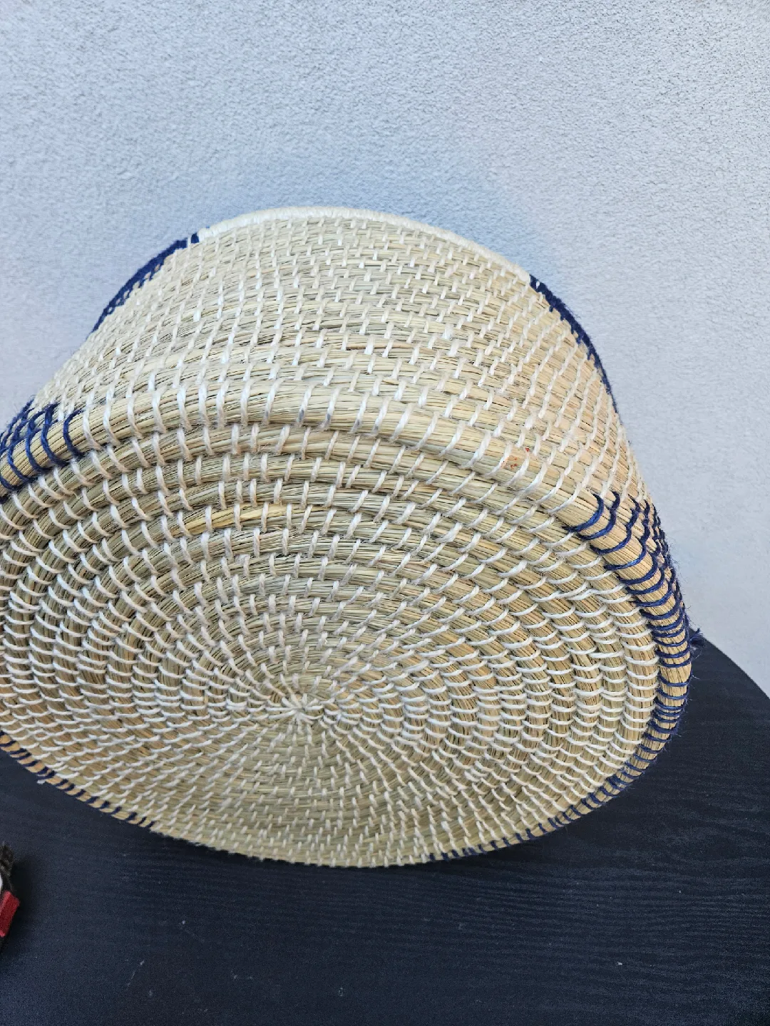 Handwoven Basket - Blue & Natural image indicator(5)