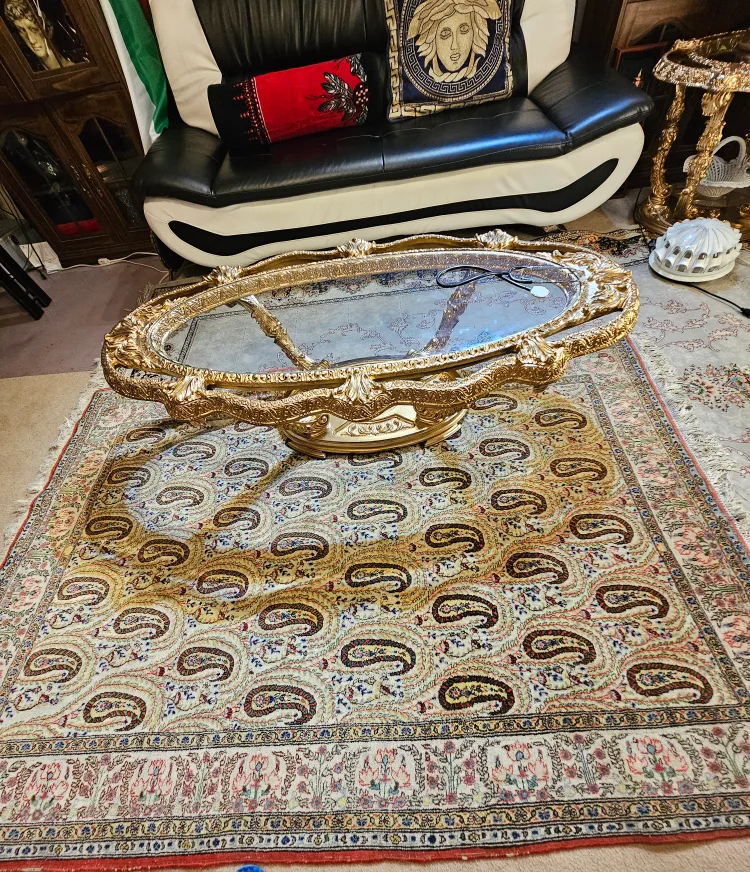 Antique hand knoted Persian Rug all wool image indicator(4)