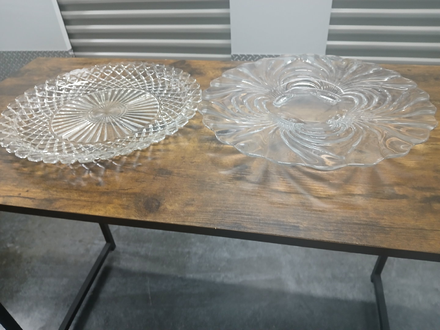 Two Decorative Glass Plates