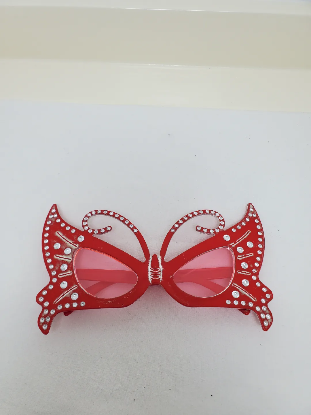 Free Red Butterfly Wing Sunglasses image indicator(9)
