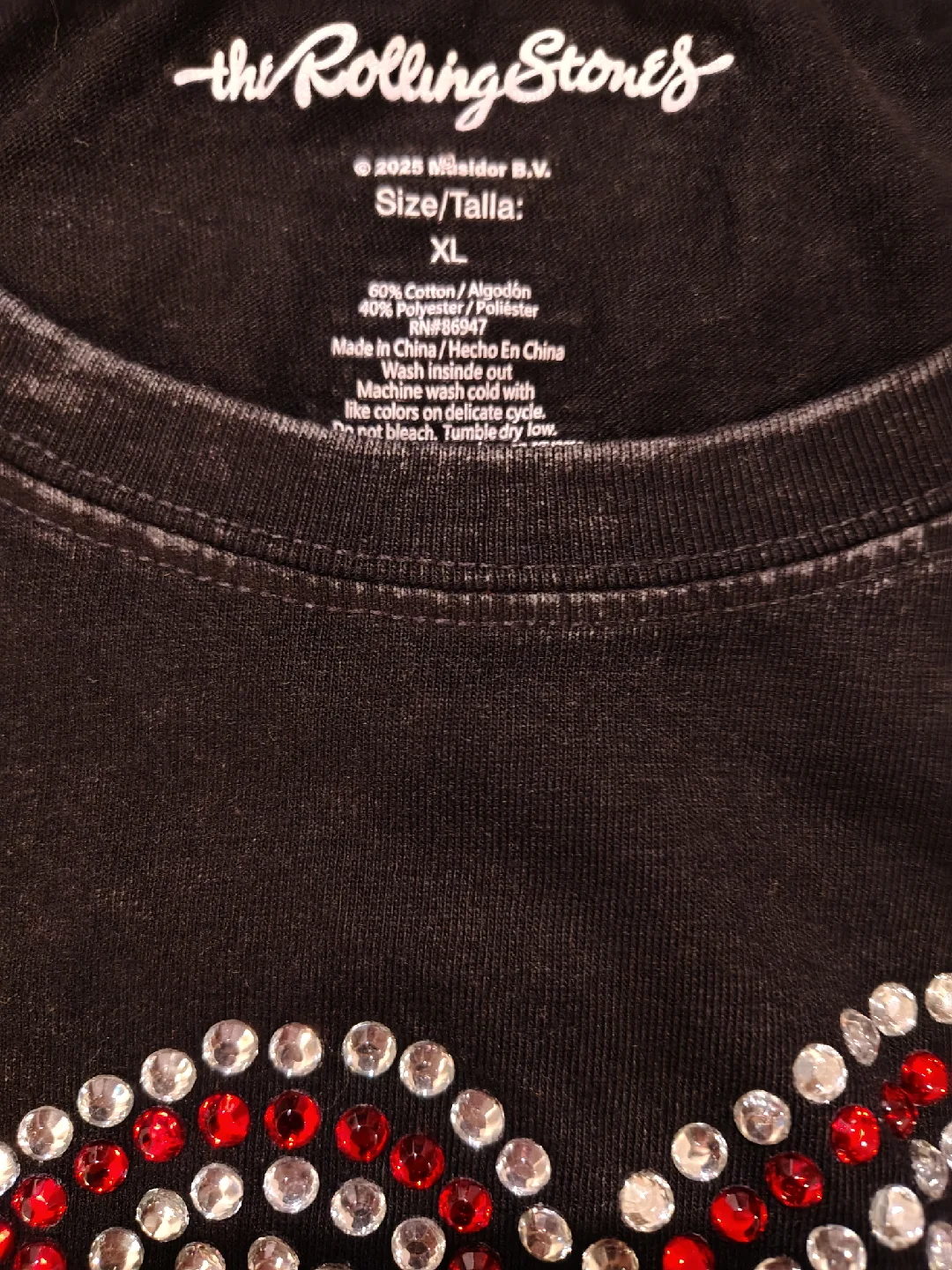 Rolling Stones Embellished T-Shirt rhinestones image indicator(3)