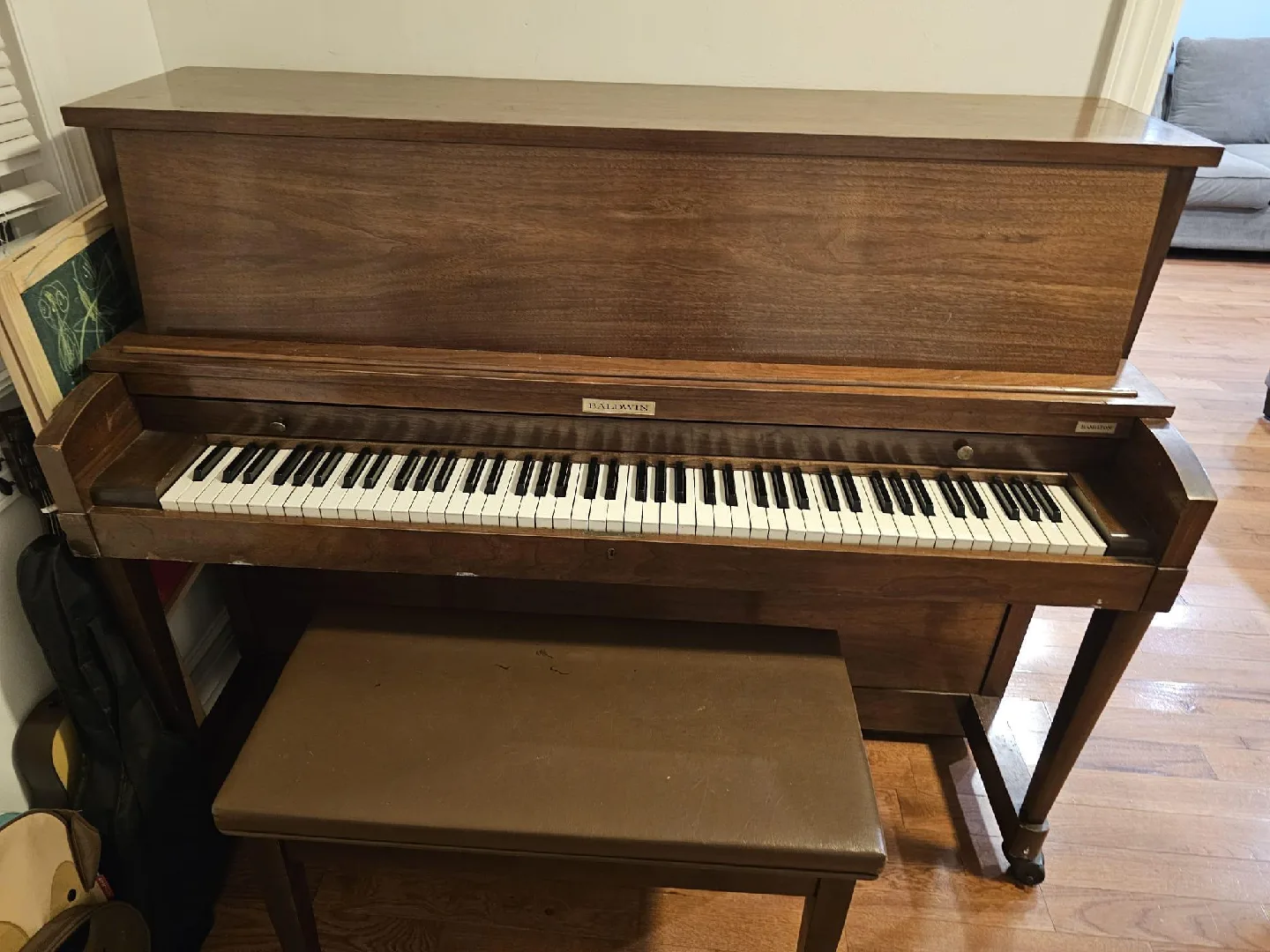 Baldwin Acrosonic Spinet Piano with Bench image indicator(2)