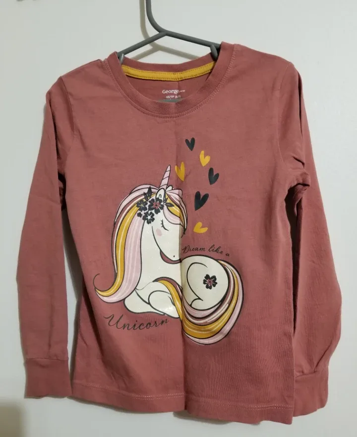 George Unicorn Pajama Set - Size XS (4-5) thumbnail