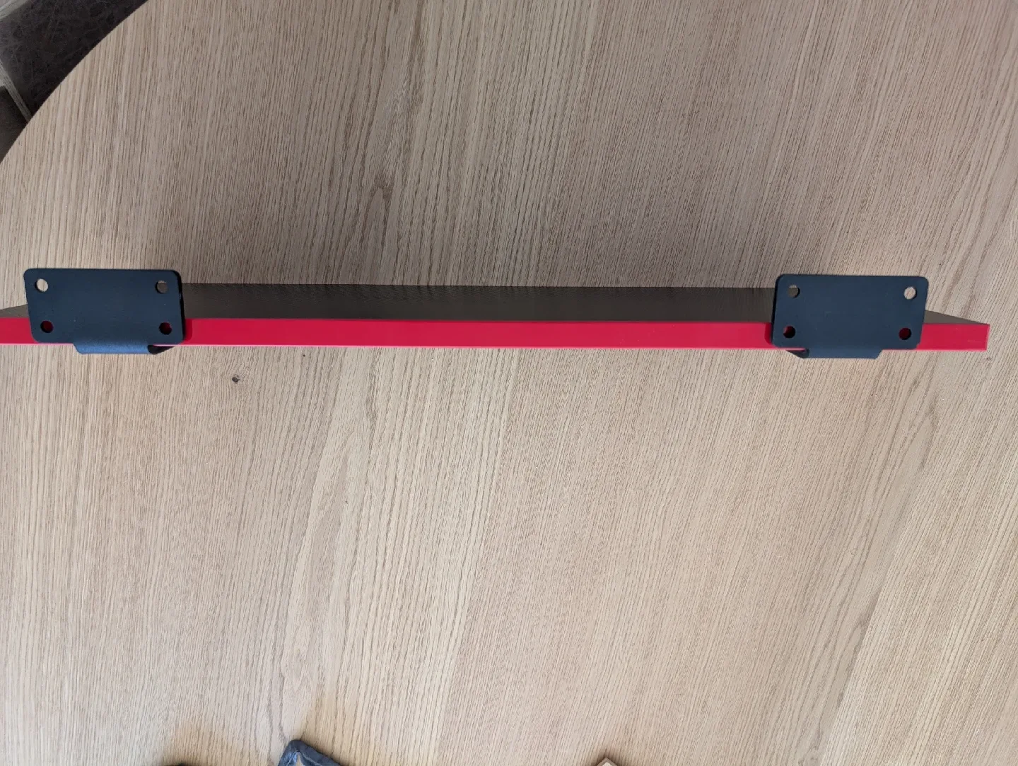 Black & Red Floating Wall Shelf 23x8 inch image indicator(2)