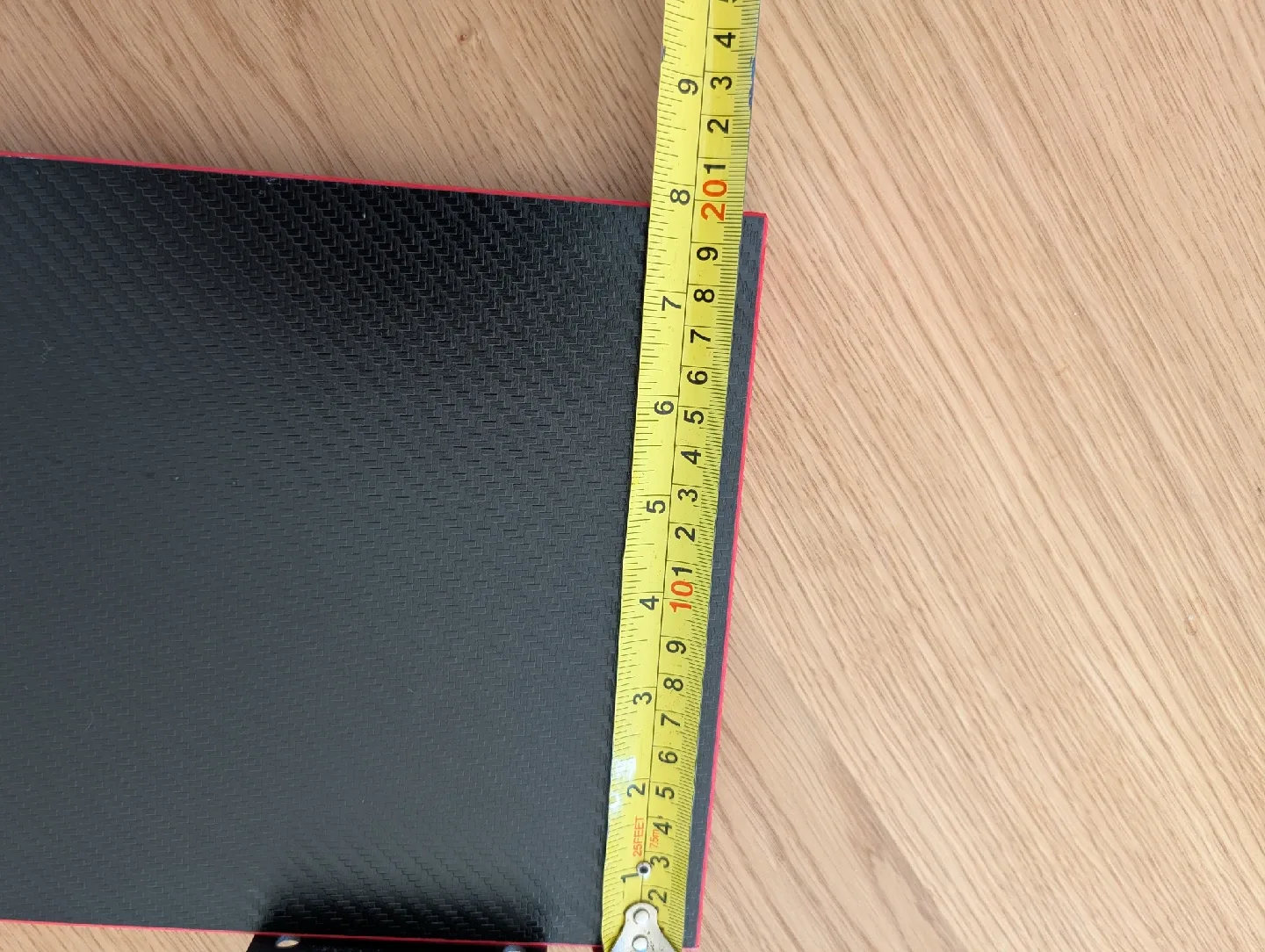 Black & Red Floating Wall Shelf 23x8 inch image indicator(4)