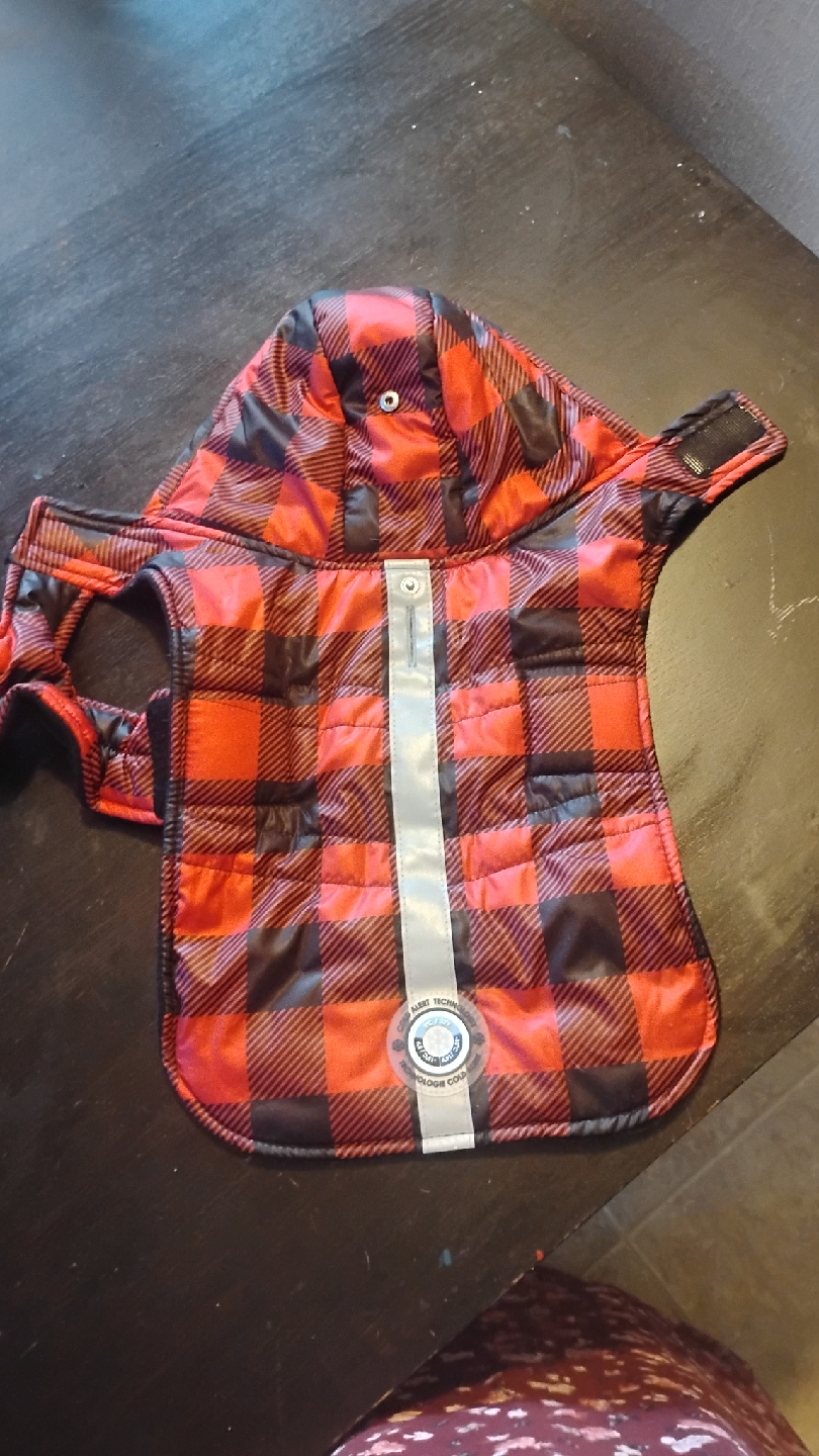 Silver Paw Dog Coat - Size S/M🥕🥕