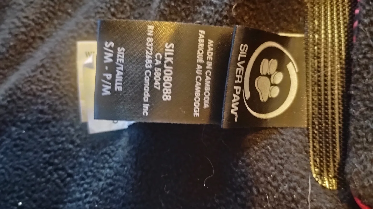 Silver Paw Dog Coat - Size S/M🥕🥕 image indicator(4)