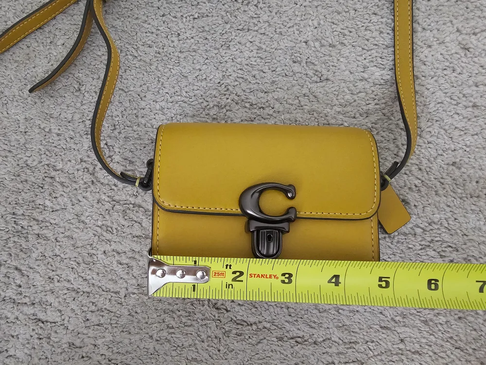 Authentic Coach Studio Mini Mustard Bag image indicator(8)