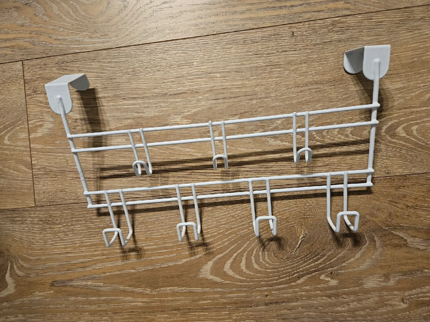 🥕 White Over-the-Door Hook Rack thumbnail