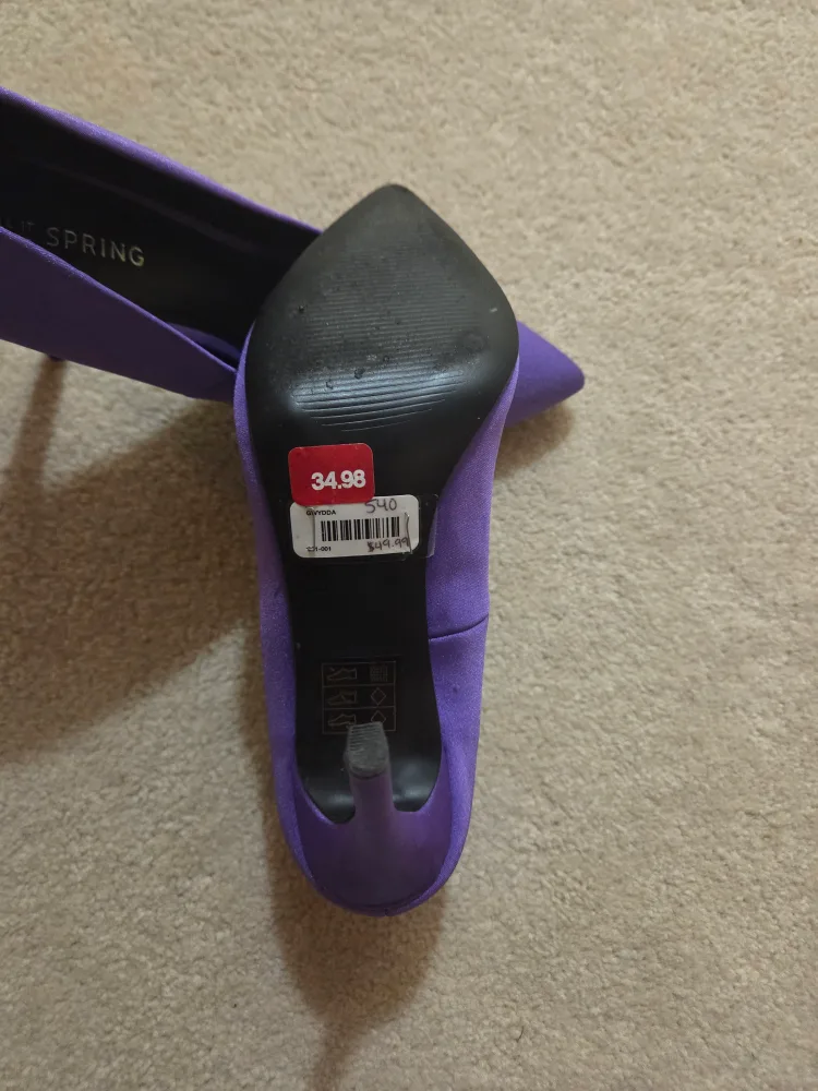 Call It Spring Purple Heels, Size 7 image indicator(3)