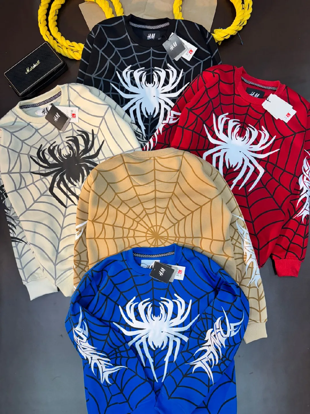H&M Spiderweb Print Sweatshirt image indicator(5)