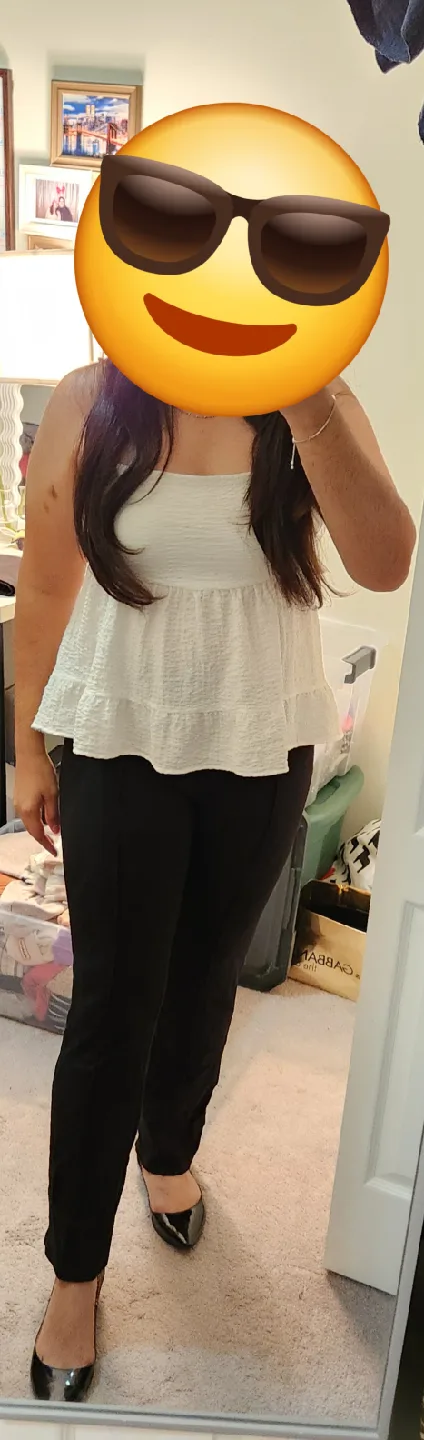 Olé by Koto White Strappy Tank Top - Size 8 thumbnail