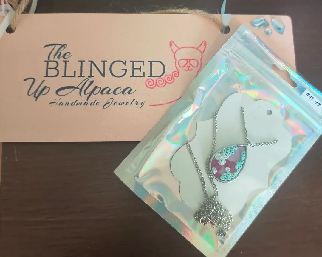 The Blinged Up Alpaca Handmade Necklace