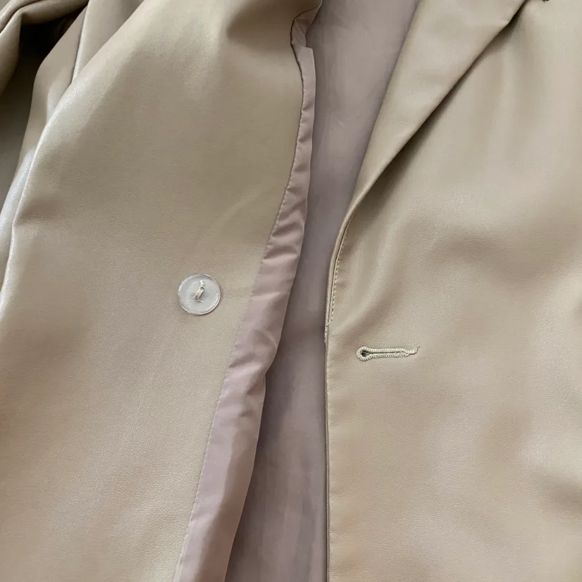 Chic Vegan Leather Jacket Size S image indicator(3)