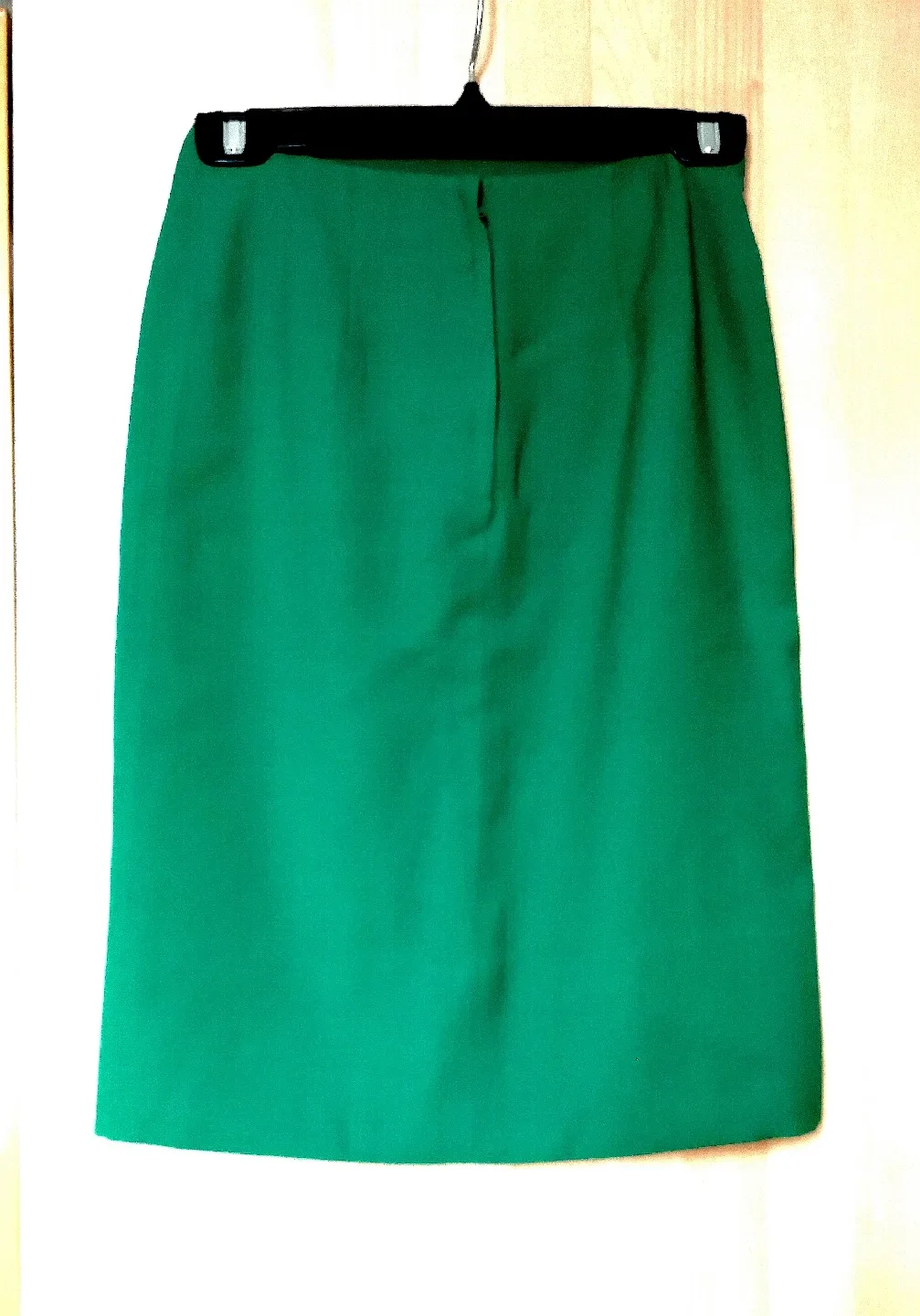 Vintage Green Pure Virgin Wool Pencil Skirt size S image indicator(3)