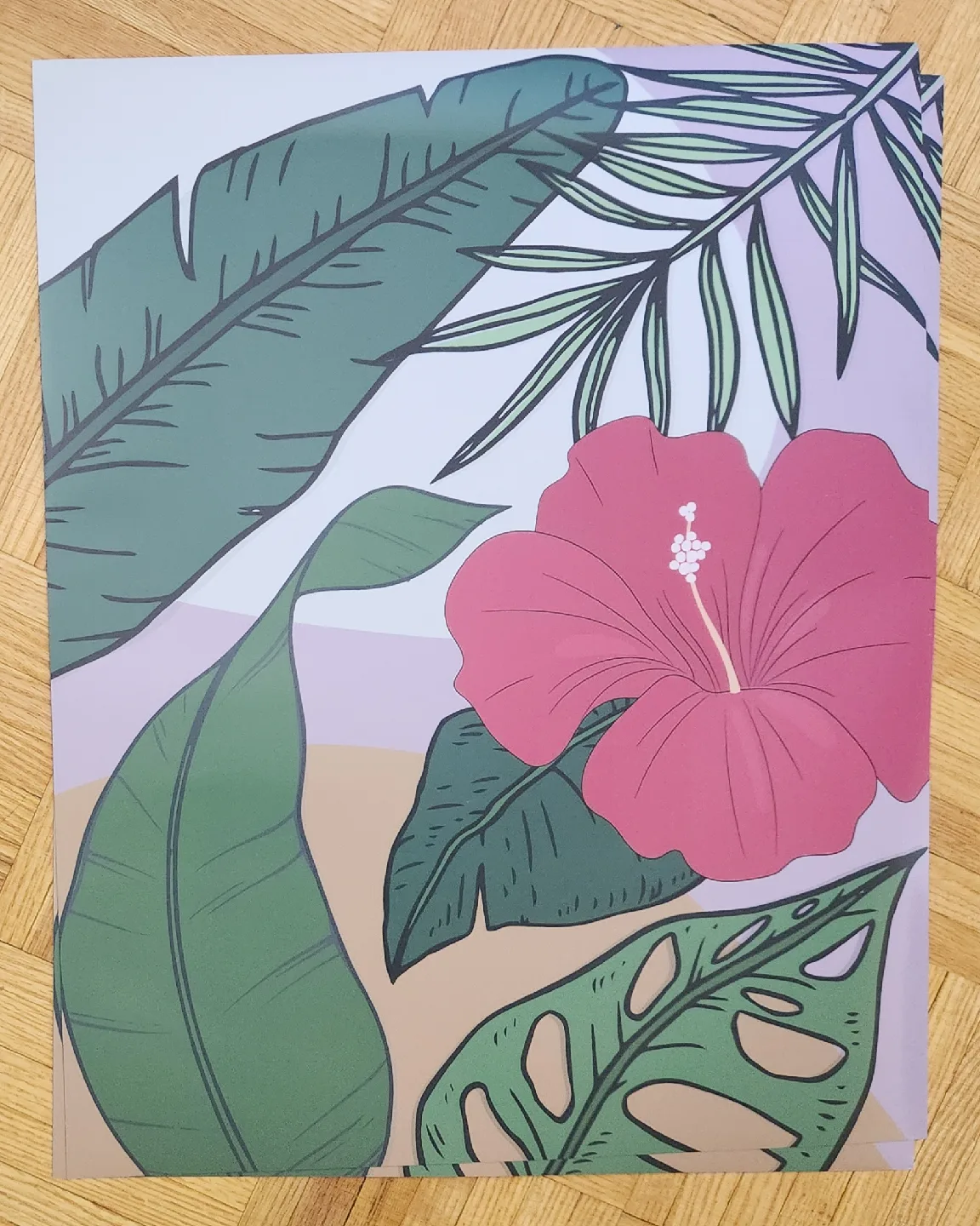 Tropical Print Wall Art - Set of 2 thumbnail