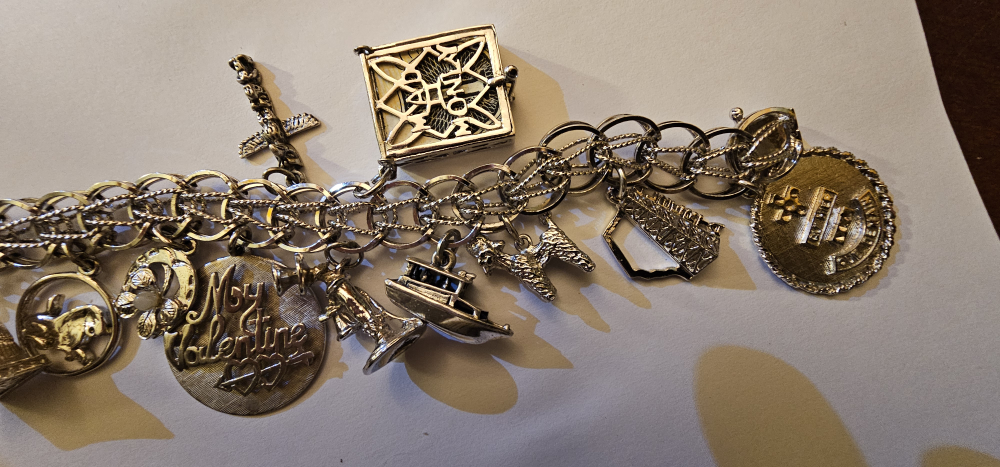 Vintage Silver Charm Bracelet - photo 3