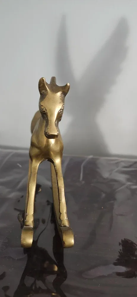 Vintage solid Brass Rocking Horse Figurine image indicator(2)