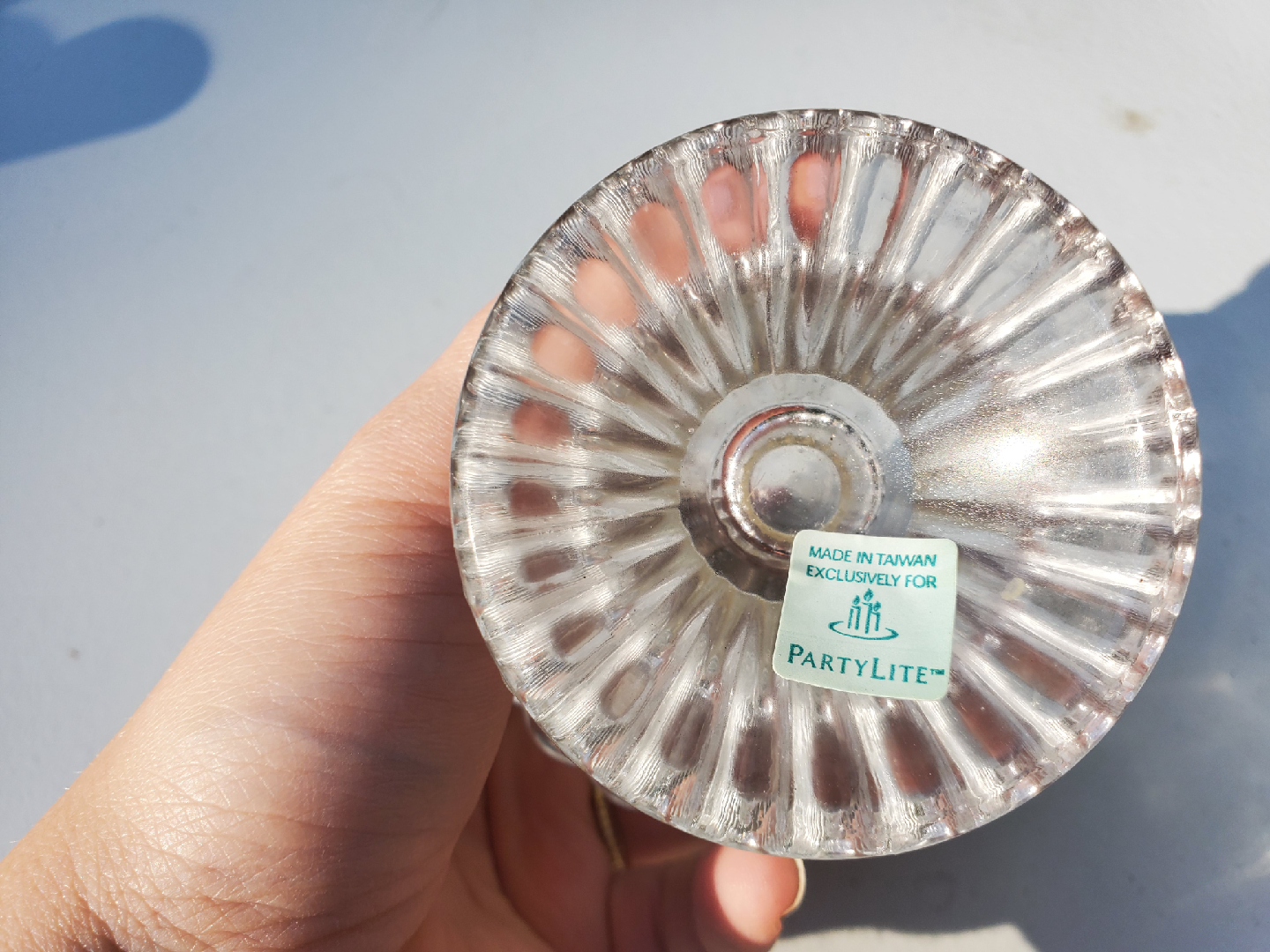 PartyLite Clear Glass Candle Holders - photo 2