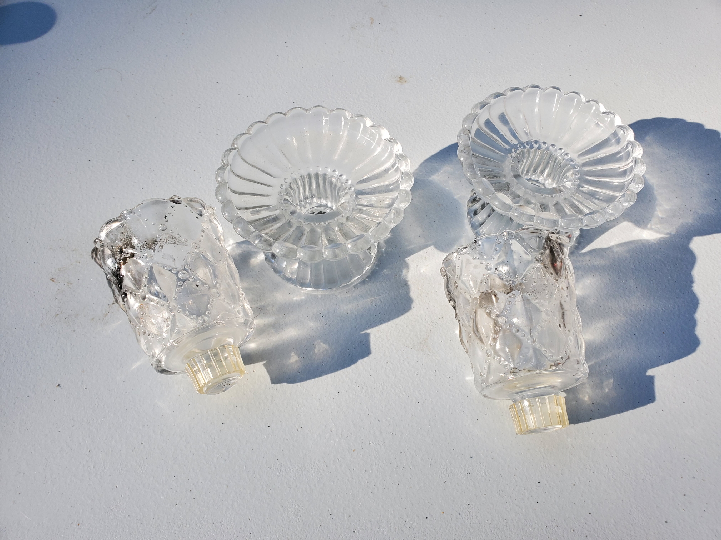 PartyLite Clear Glass Candle Holders - photo 3