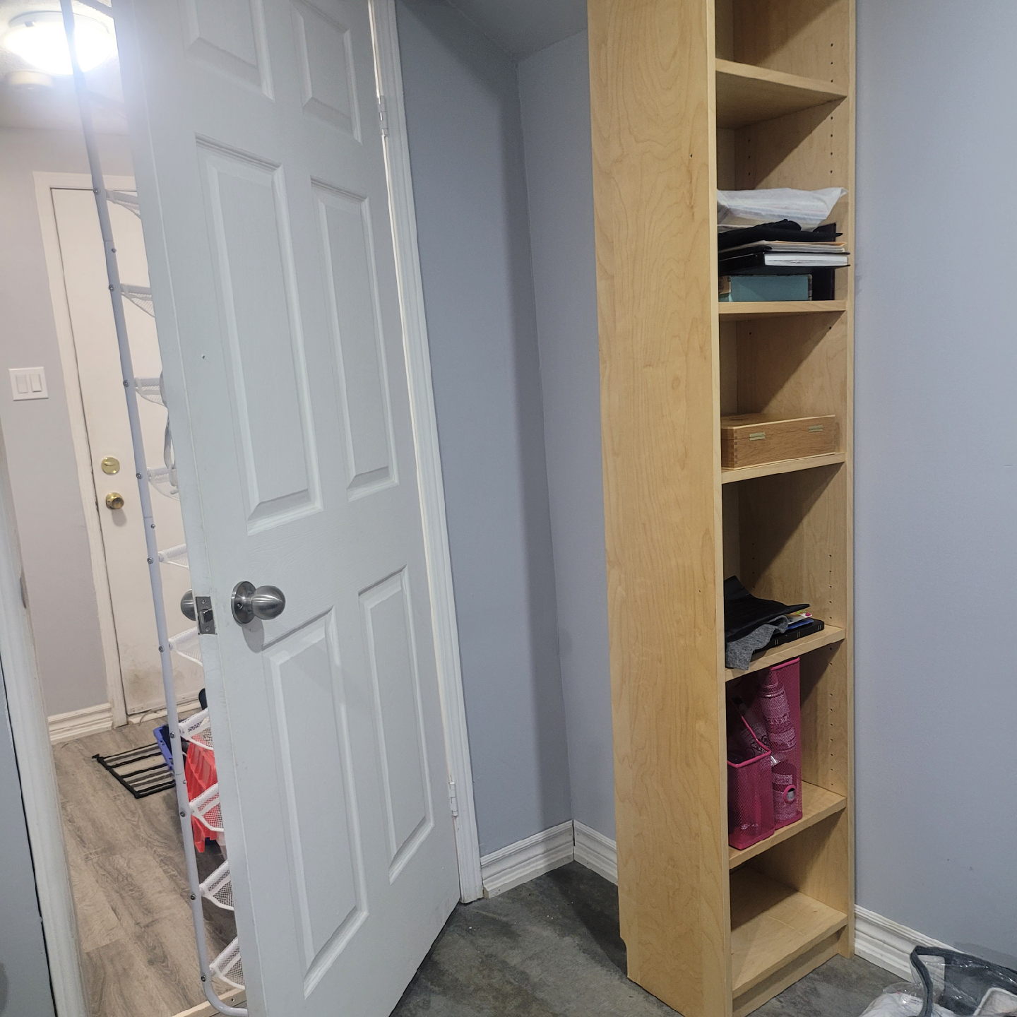 Tall Wooden Shelving Unit