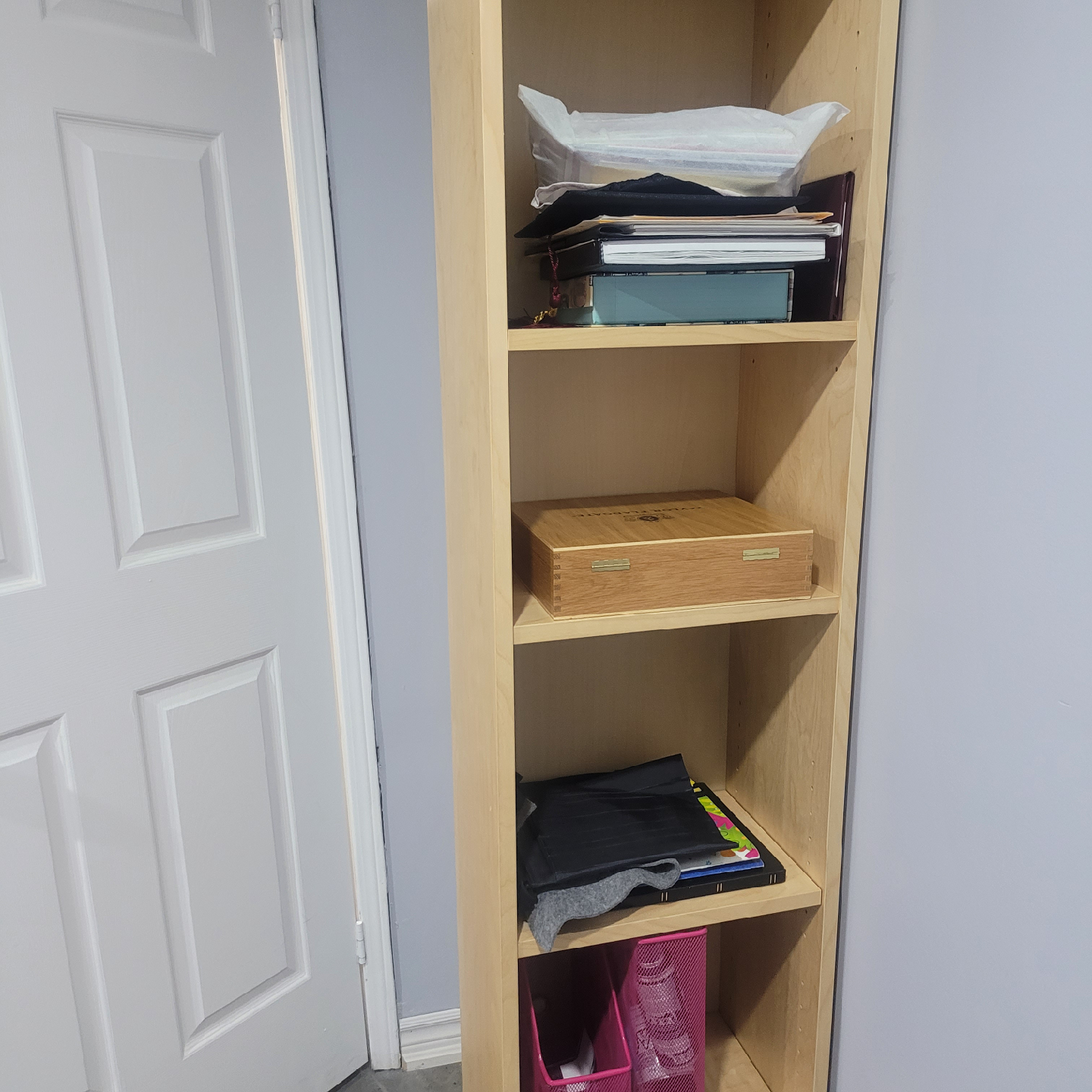 Tall Wooden Shelving Unit - photo 2