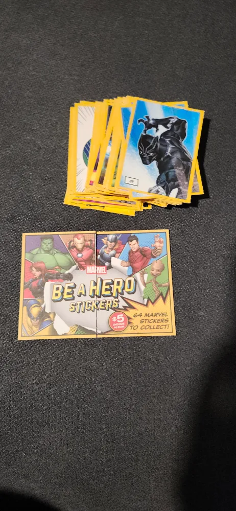 Marvel Be a Hero collectable stickers. $1 per card image indicator(2)