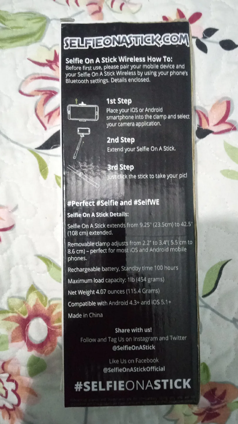 Wireless Selfie Stick - New in Box! image indicator(3)