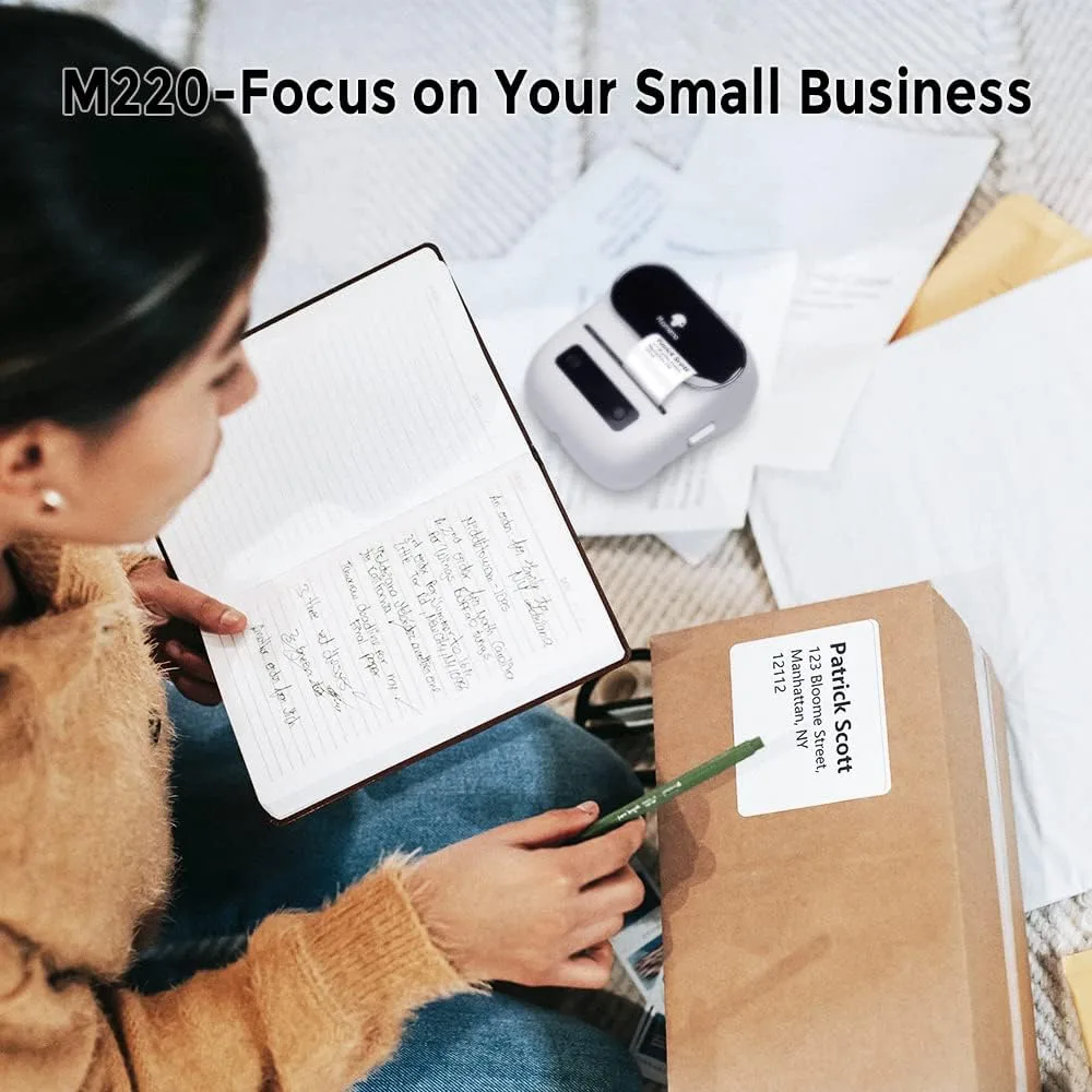 Phomemo M220 Label Maker, Upgrade 3 Inch Barcode Label Printer image indicator(8)