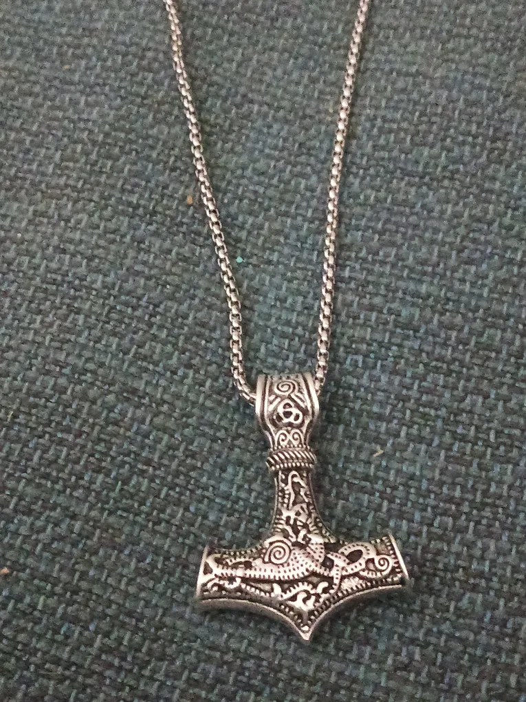 Thor's Hammer Pendant Necklace image indicator(2)