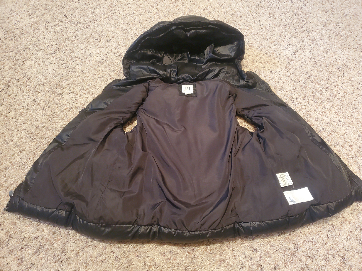 GAP Kids Black Puffer Vest - Size L (Regular) - photo 2