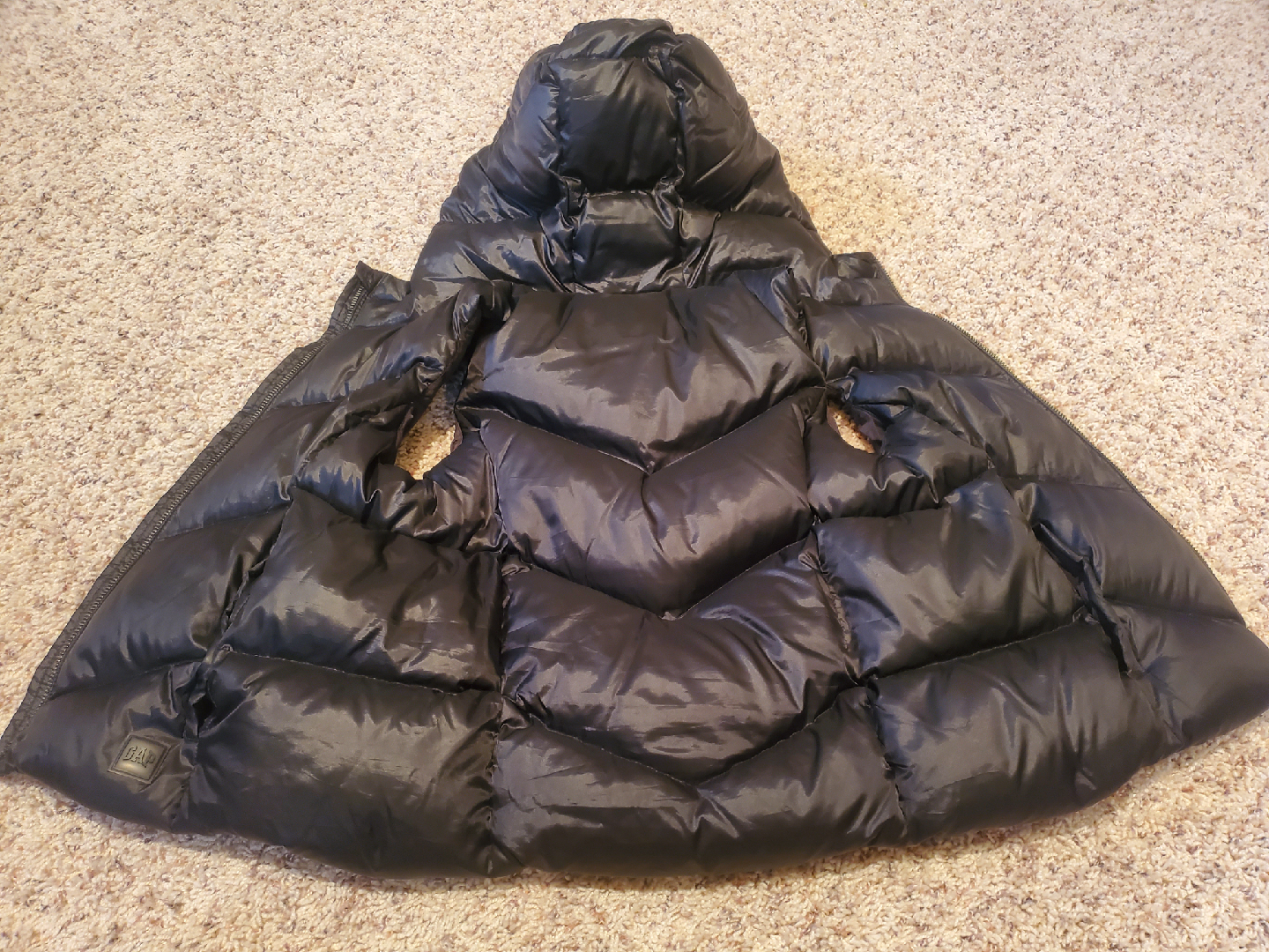 GAP Kids Black Puffer Vest - Size L (Regular) - photo 4