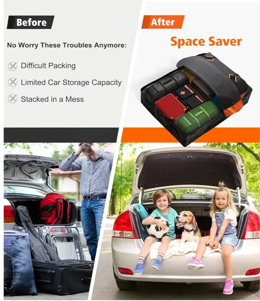 Fivklemnz Rooftop Cargo Carrier - Anti-theft Design thumbnail