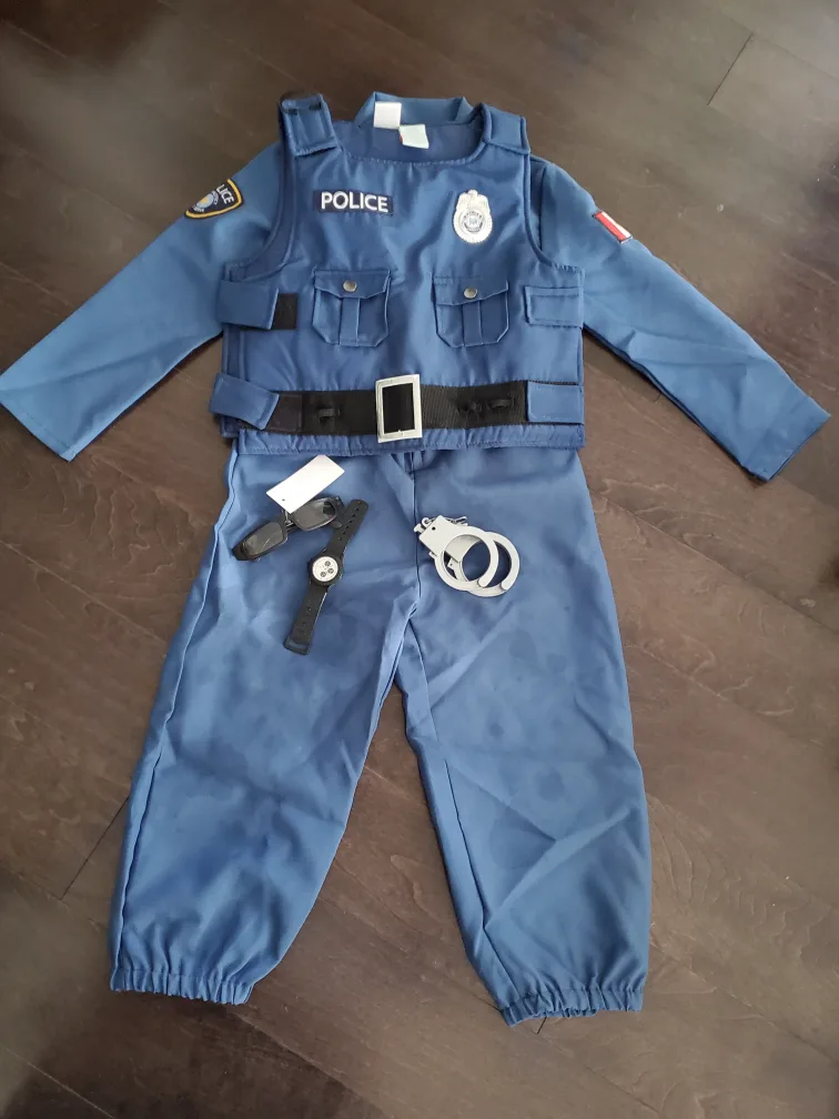 Kids Police Costume Set- Halloween 🎃 thumbnail