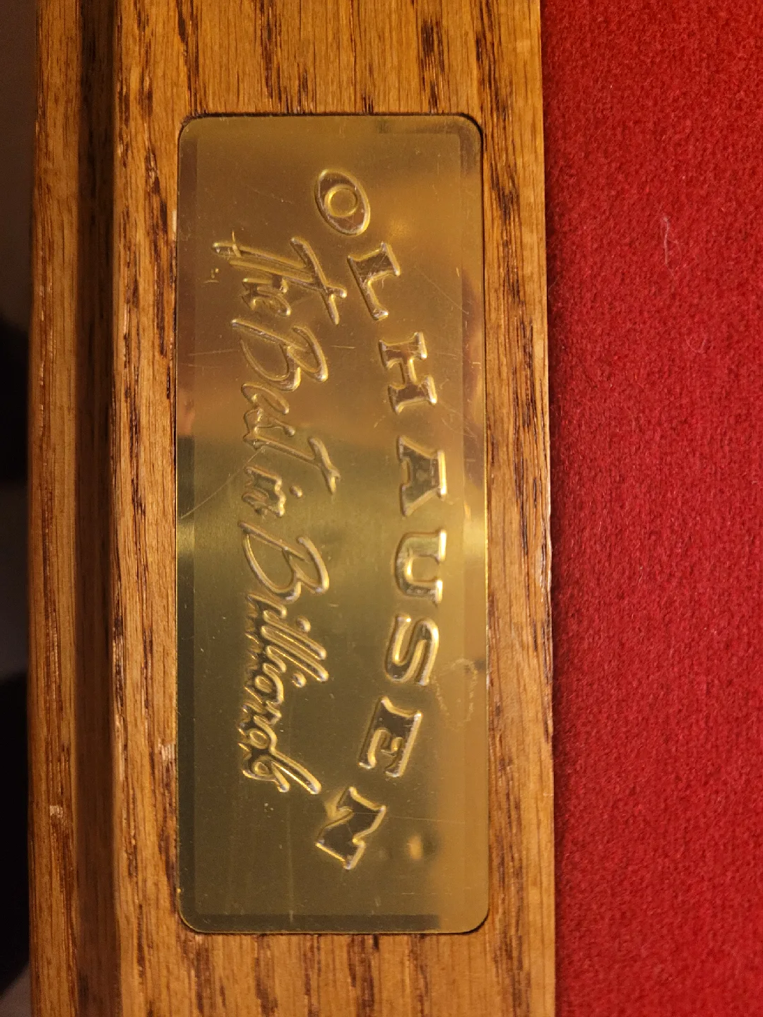 Olhausen The Billiard Oak Pool Table with Cue Rack image indicator(2)