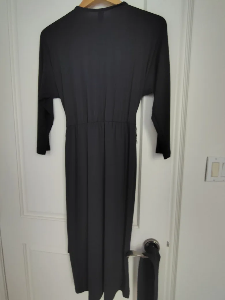 Iris Setlakwe Grey Wrap Dress - Size XS image indicator(2)