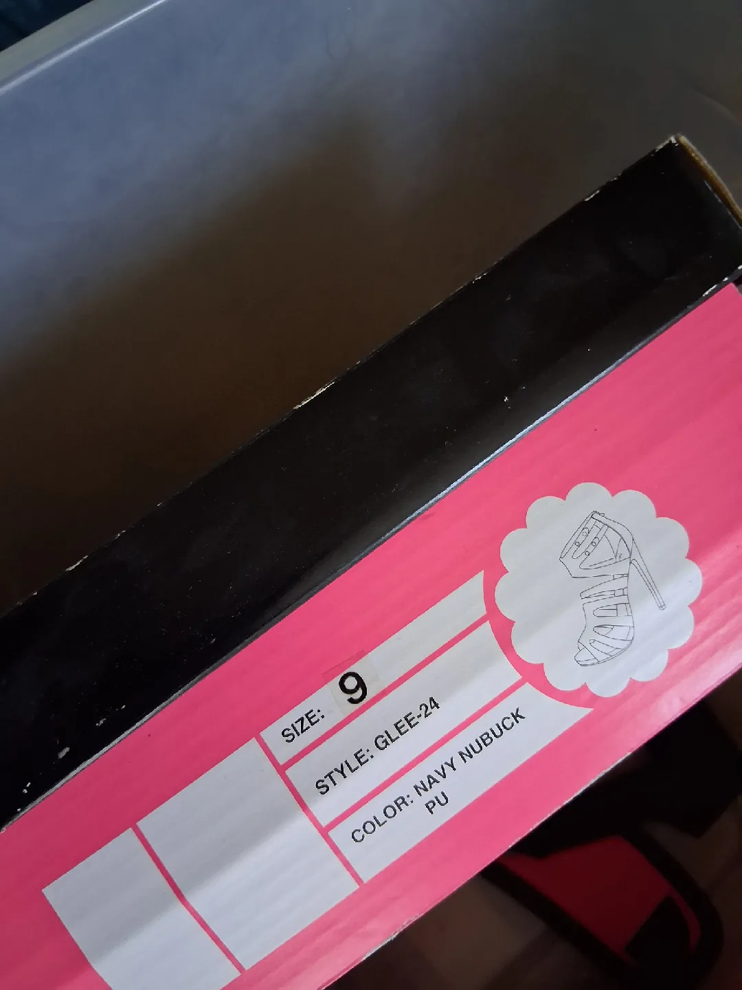 Glee-24 Navy Nubuck Heels, Size 9 image indicator(2)