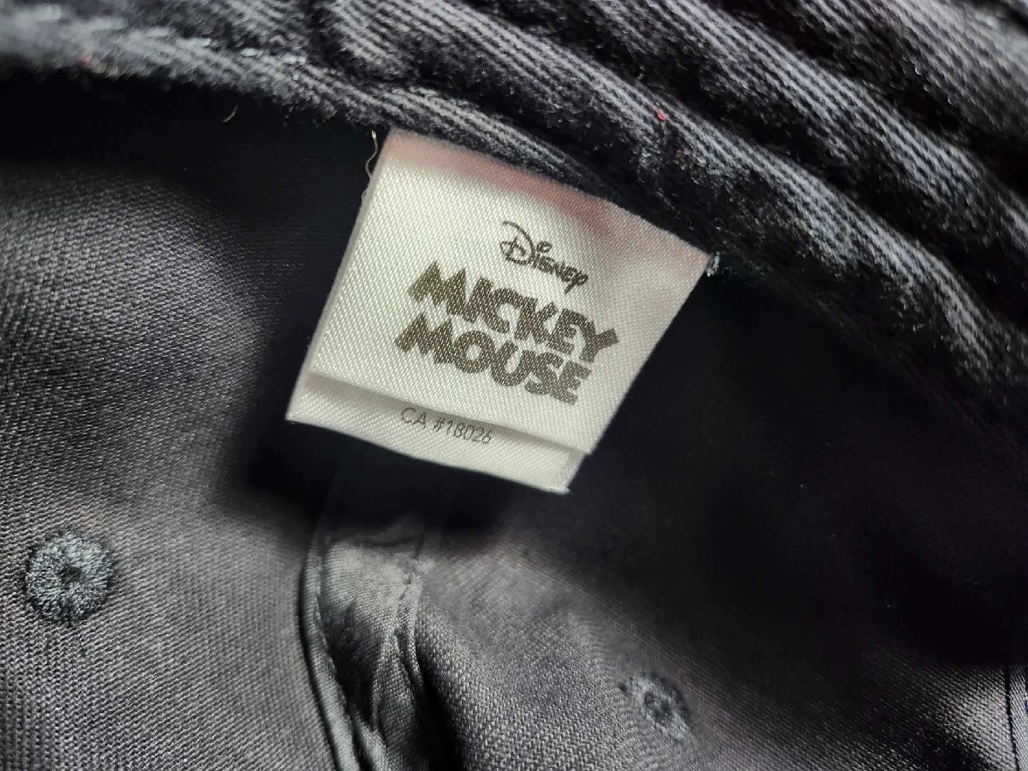 Mickey Mouse Black Baseball Cap Hat Embroidered Patch image indicator(6)